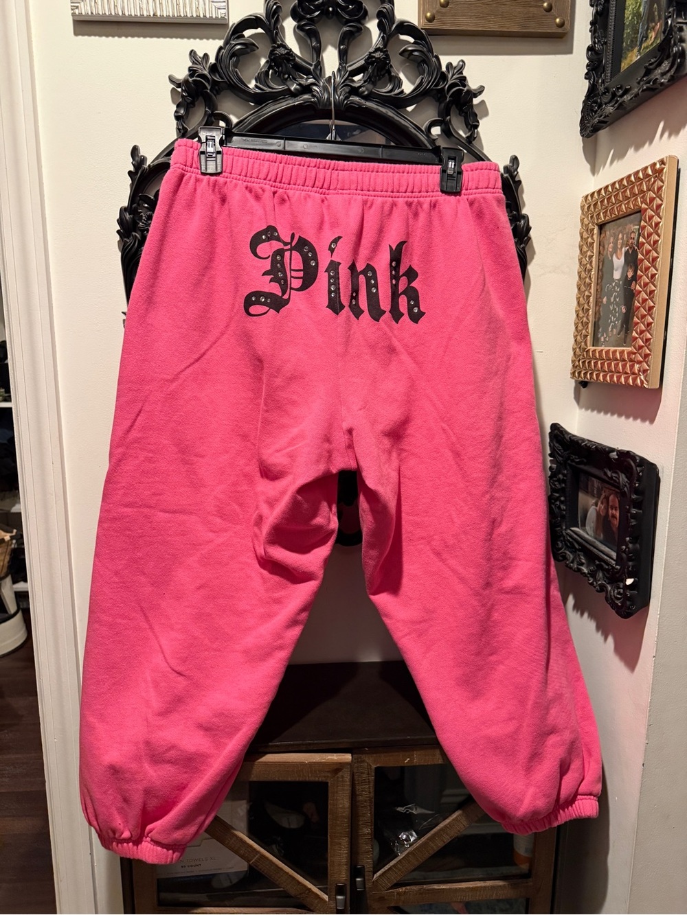 Victoria’s Secret PINK Rhinestone Joggers XL